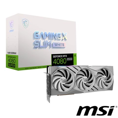 微星 GeForce RTX 4080 SUPER 16G GAMING X SLIM WHITE 顯示卡