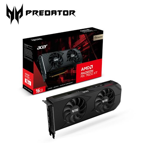 ACER 宏碁 Nitro Radeon RX 7600 XT 16GB OC 顯示卡