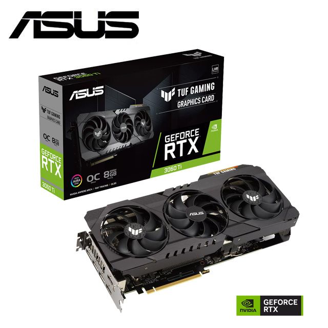 ASUS TUF-RTX3060TI-O8GD6X-GAMING 顯示卡- PChome 24h購物