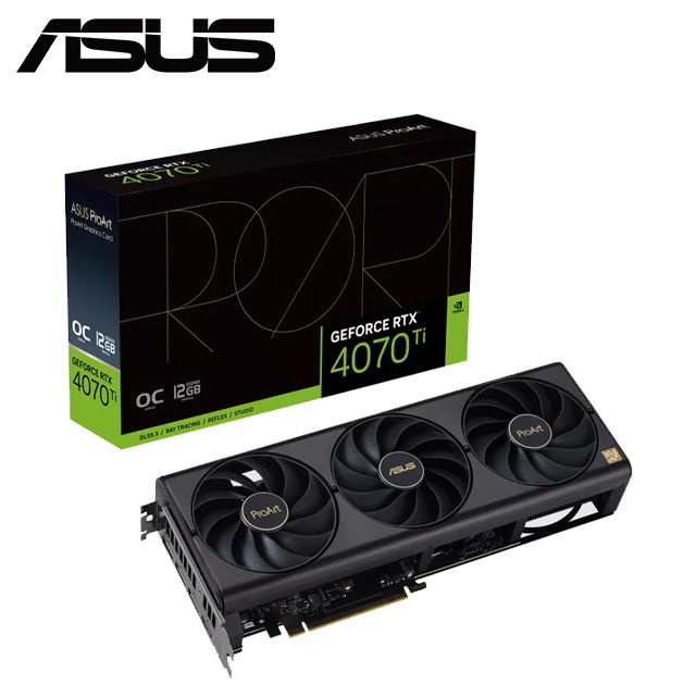 ASUS ProArt GeForce RTX 4070 Ti OC 12GB GDDR6X 顯示卡- PChome 24h購物