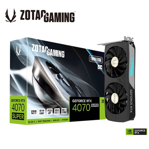 ZOTAC GAMING GeForce RTX 4070 SUPER Twin Edge OC 12GB 顯示卡