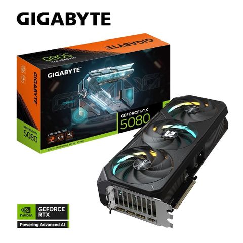 GIGABYTE 技嘉 GeForce RTX 5080 GAMING OC 16G 顯示卡
