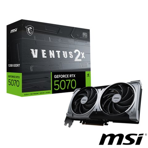 MSI 微星 GeForce RTX 5070 12G VENTUS 2X OC 顯示卡