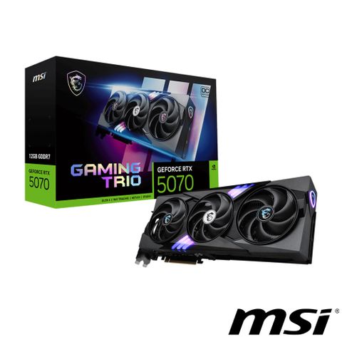 MSI 微星 GeForce RTX 5070 12G GAMING TRIO OC 顯示卡