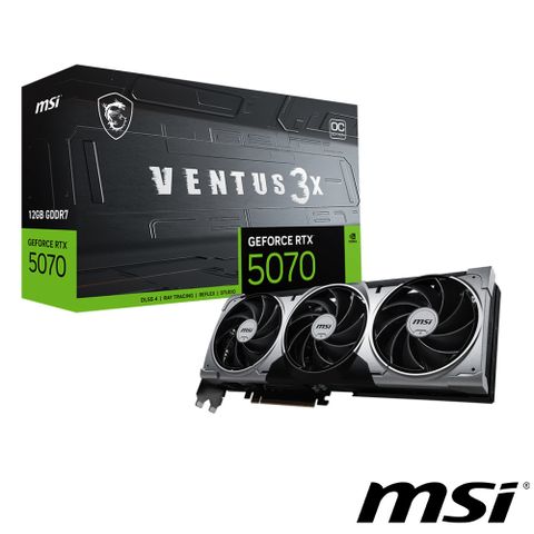 MSI 微星 RTX 5070 12G VENTUS 3X OC 顯示卡