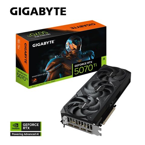 GIGABYTE 技嘉 GeForce RTX 5070 Ti WINDFORCE SFF 16G 顯示卡組合