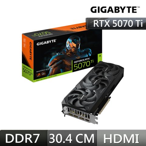 GIGABYTE 技嘉 GeForce RTX 5070 Ti WINDFORCE OC SFF 16G顯示卡 組合