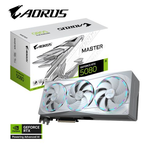 GIGABYTE 技嘉 AORUS GeForce RTX 5080 MASTER ICE 16G 顯示卡 大組包
