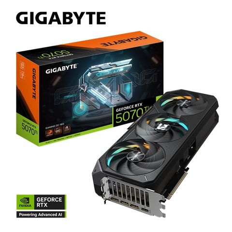 GIGABYTE 技嘉 AORUS GeForce RTX 5070 Ti GAMING OC 16G 顯示卡 大組包