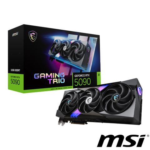 微星 GeForce RTX 5090 32G GAMING TRIO OC 顯示卡 大組包