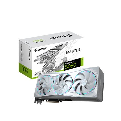 技嘉 AORUS RTX 5080 MASTER ICE 16G 顯示卡 (組合包-2)