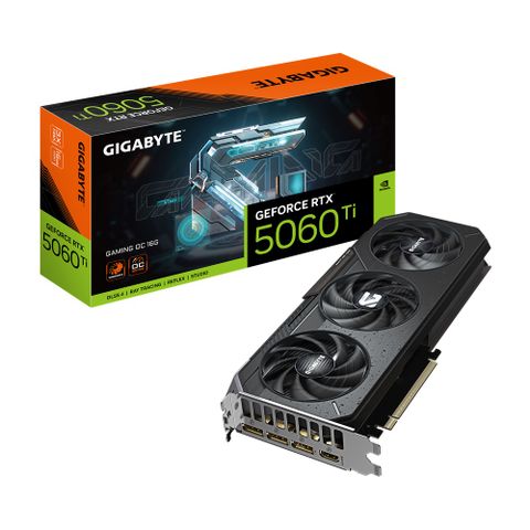 GIGABYTE 技嘉 AORUS GeForce RTX 5060 Ti GAMING OC 16G 顯示卡