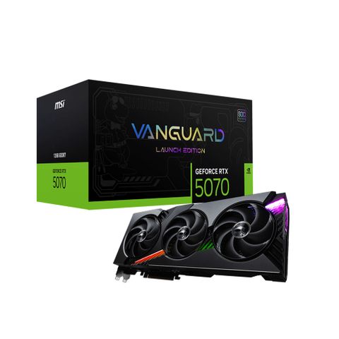 微星 RTX 5070 12G VANGUARD SOC LAUNCH EDITION 顯示卡