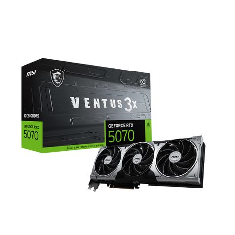 微星 RTX 5070 12G VENTUS 3X OC 顯示卡+全漢 VITA-750GMW 白色 金牌/全模/ATX3.1