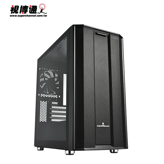 Superchannel 視博通   SW300 M(B) TYPE-C / 4風扇 / 磁吸鐵網 M-ATX  電腦機殼