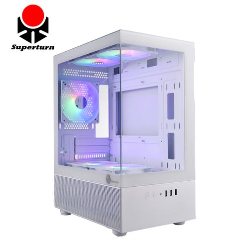 SuperChannel 視博通 LEX100M(W) M-ATX 白色 電腦機殼