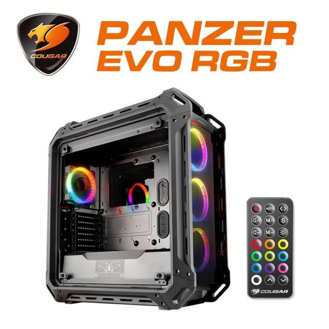 COUGAR 美洲獅 PANZER EVO RGB 四面全景鋼化玻璃RGB電競機箱/機殼