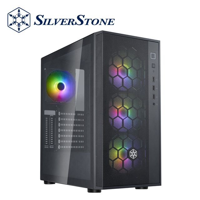 SilverStone 銀欣  FARA R1 PRO V2 黑鋼化玻璃ARGB風扇