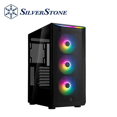 SilverStone 銀欣 FARA 512ZBG 高風流支援360280雙水排的ARGB ATX 機箱