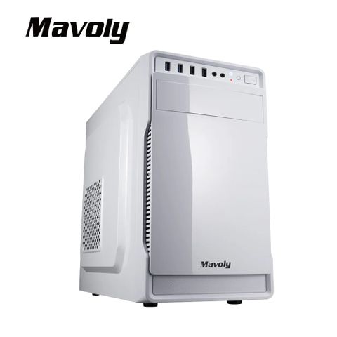 【Mavoly 松聖】葡萄柚(白) 水果系列-電腦機殼 M-ATX USB3.0亮面機箱
