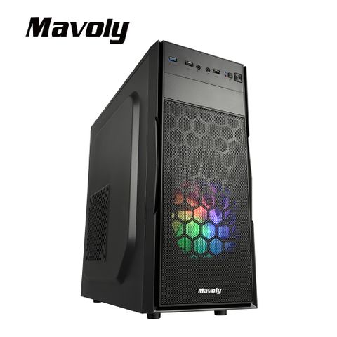 【Mavoly 松聖】甘蔗 水果系列 機殼 電腦機箱 含12*12CM風扇(黑化USB3.0)