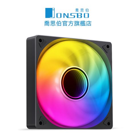 JONSBO 喬思伯 SL120 無限鏡風扇 正轉黑色 (PWM/5V同步/九葉刀靜音/大風量/3年換新)