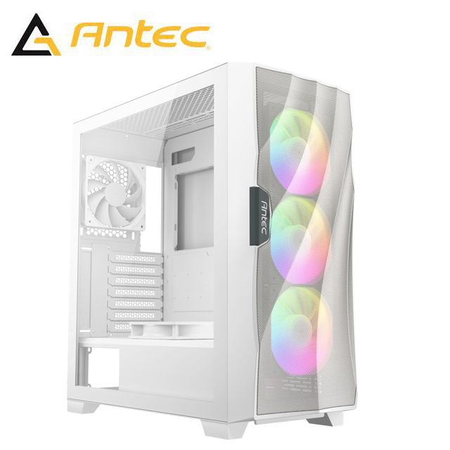 Antec 安鈦克   DF700 FLUX(W) ARGB 風扇 x5 鐵網進風 360 水冷排 白色 電腦機殼