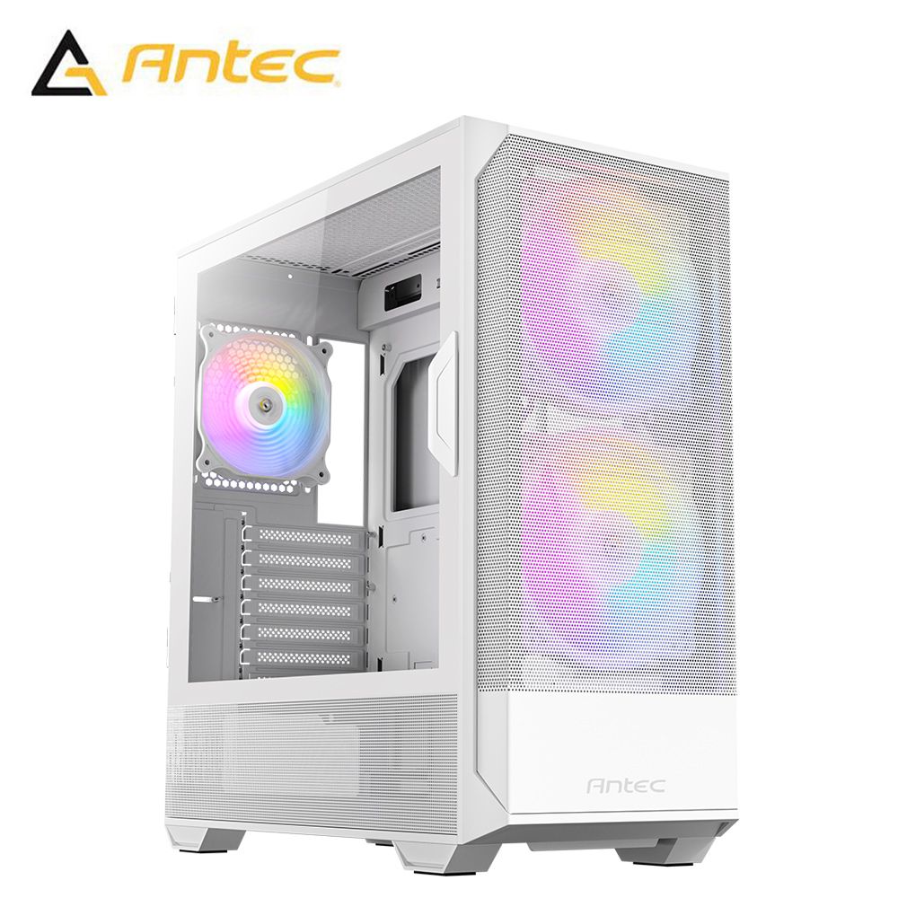 Antec 安鈦克   NX416L(W) USB3.0 / TYPE-C / 160mm ARGB 風扇 x2 ATX 白色 電腦機殼