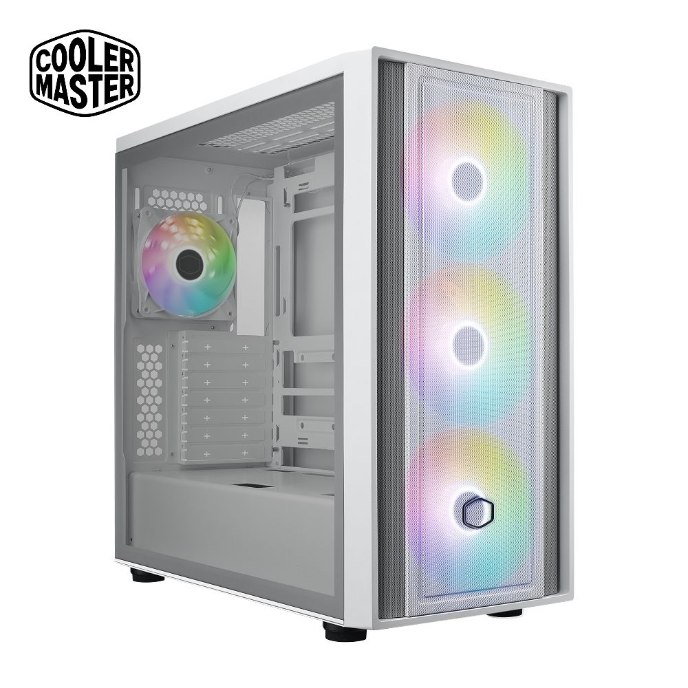 Cooler Master 酷碼  MasterBox 600 White ARGB 機殼 白色版