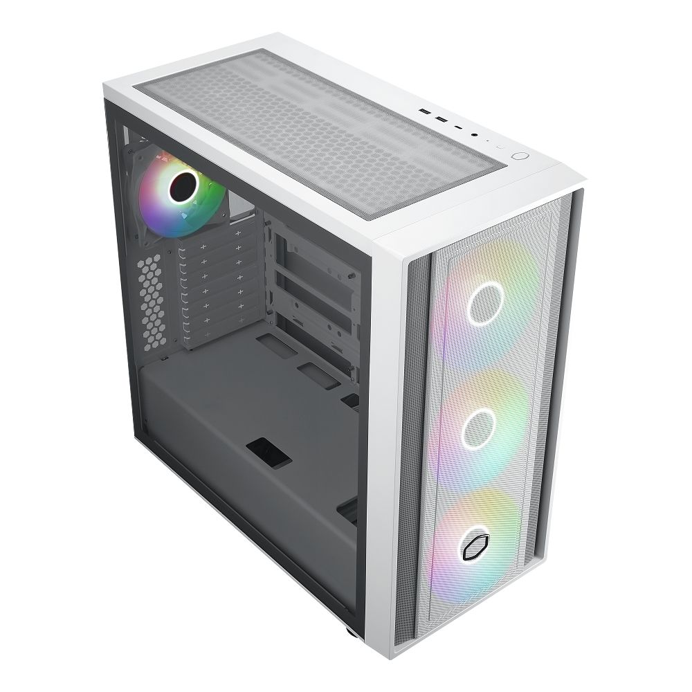 Cooler Master 酷碼  MasterBox 600 White ARGB 機殼 白色版