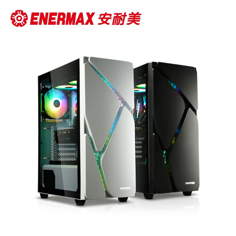 ENERMAX 安耐美  MS30 冰曜石 黑/白 電腦機殼+銅競魔 850W 白