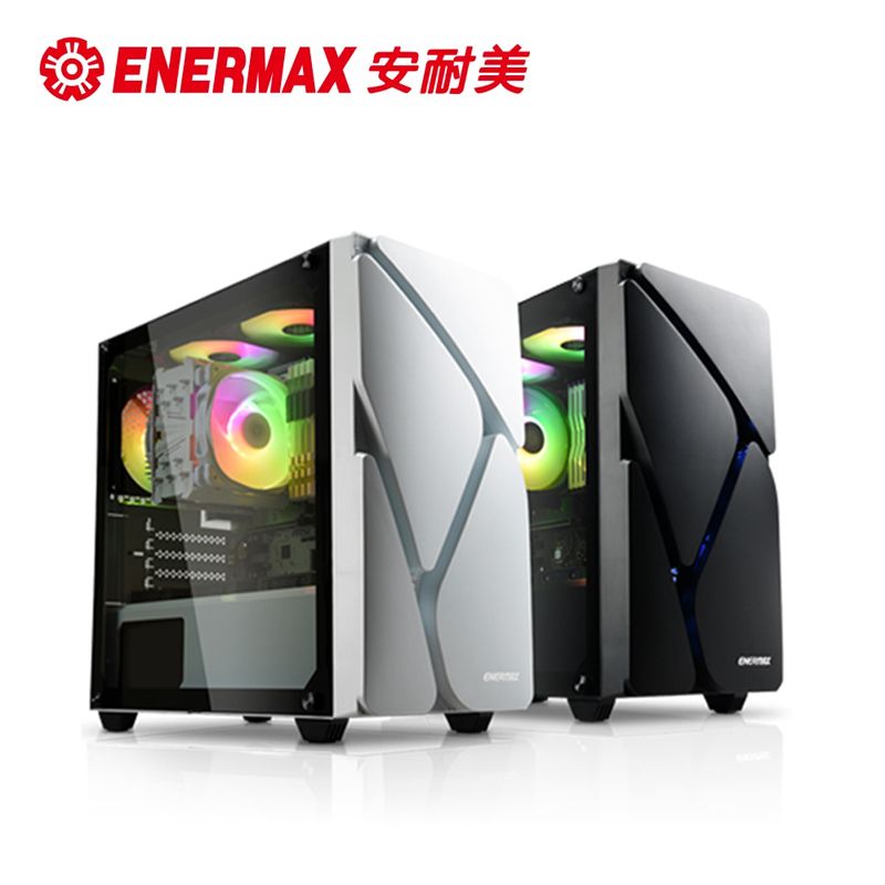 ENERMAX 安耐美  MS20 冰曜石 黑/白 電腦機殼+銅競魔 850W 白