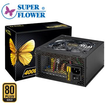 振華SUPER FLOWER 冰山金蝶 400W全日系電容：壽命長、可靠度高通過80PLUS效率金牌認證