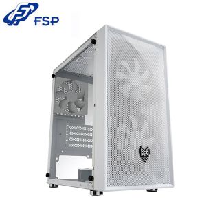 FSP  全漢 CST130 Basic(W) USB3.0 x2  壓克力側板 風扇 x3 鐵網進風 M-ATX 電腦機殼