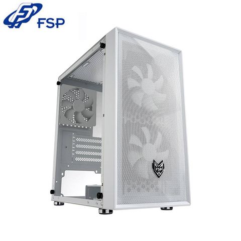 FSP 全漢 CST130 Basic(W) USB3.0 x2 壓克力側板 風扇 x3 鐵網進風 白色 M-ATX 電腦機殼