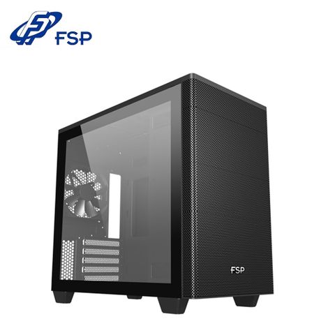 FSP 全漢 CST360(B) M-ATX 雙風扇 玻璃側板 電腦機殼