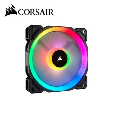 CORSAIR海盜船 LL120, 120mm雙光環 RGB LED 單風扇