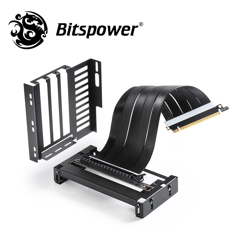 Bitspower PCI-E 4.0 x16 延長線含顯示卡直立支架