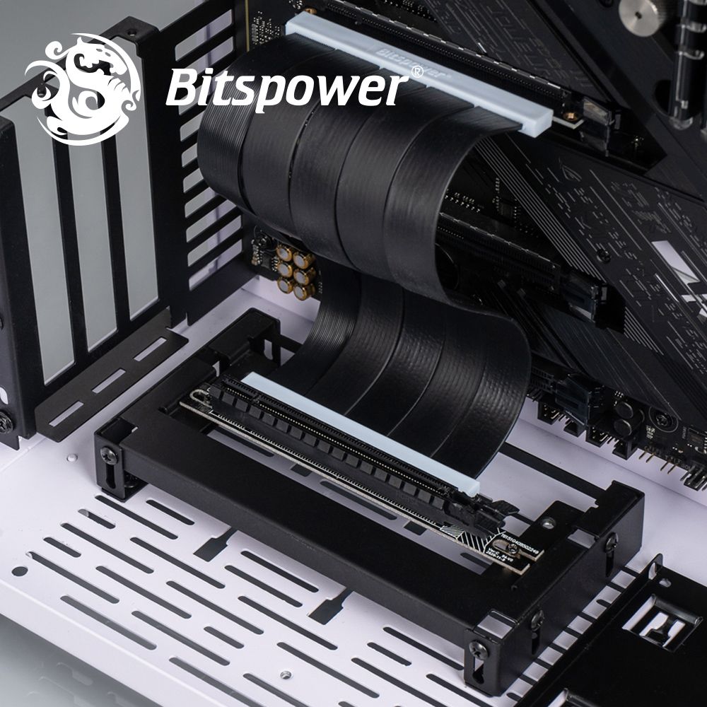 Bitspower PCI-E 4.0 x16 延長線含顯示卡直立支架