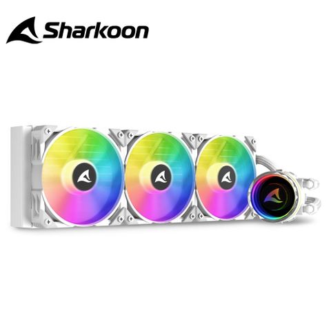 Sharkoon 德國旋剛 S90 wh RGB CPU 360mm 一體式 白色 水冷排 散熱器