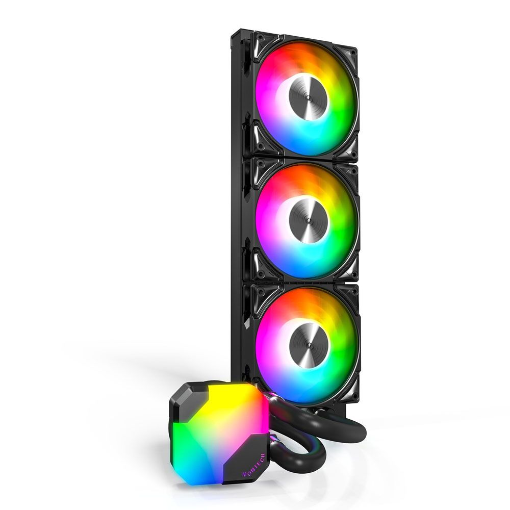 MONTECH (君主) HyperFlow ARGB 360mm 水冷散熱器 (黑)