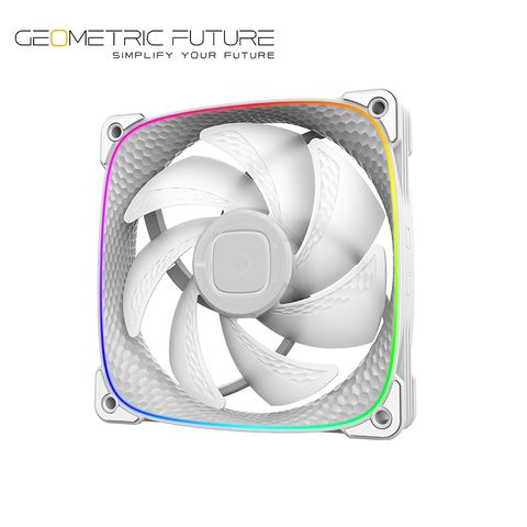 Geometric Future 幾何未來 Squama 龍鱗 2503W 12cm ARGB風扇 白色