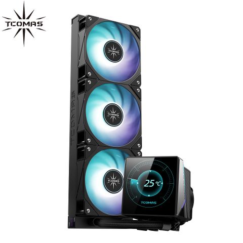 TCOMAS 鈦鉭 WG600 360 IPS螢幕水冷 黑色