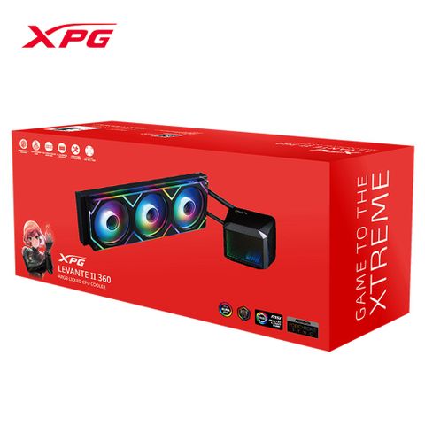 XPG 威剛 LEVANTE II 360 一體式 水冷排 CPU 散熱器