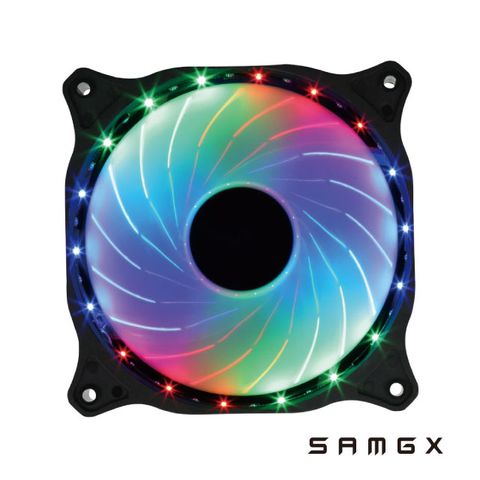 SAMGX 12公分 RGB風扇 極光煥彩 系統散熱風扇 SG-AURORA