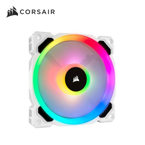 海盜船 CORSAIR LL120 RGB 120mm 雙光環白色RGB LED PWM 機殼風扇