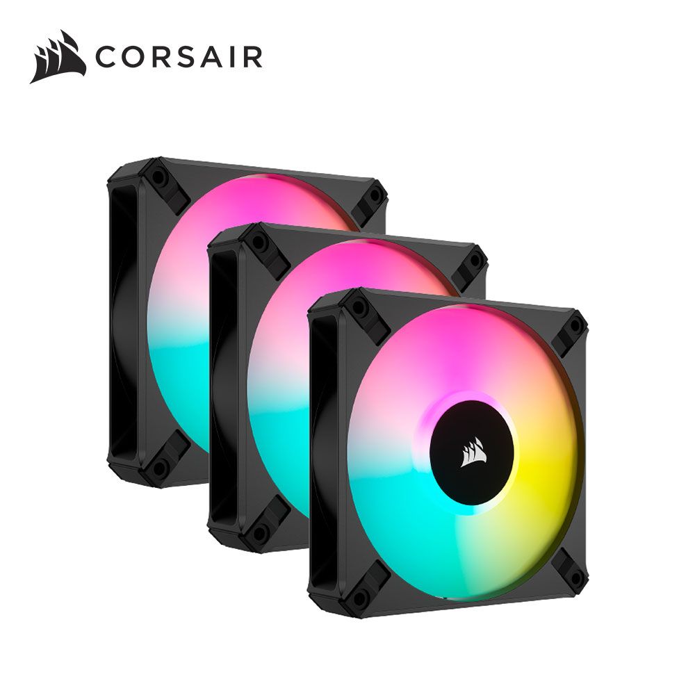 CORSAIR 海盜船   AF120 RGB ELITE 機殼風扇*3+Lighting控制器