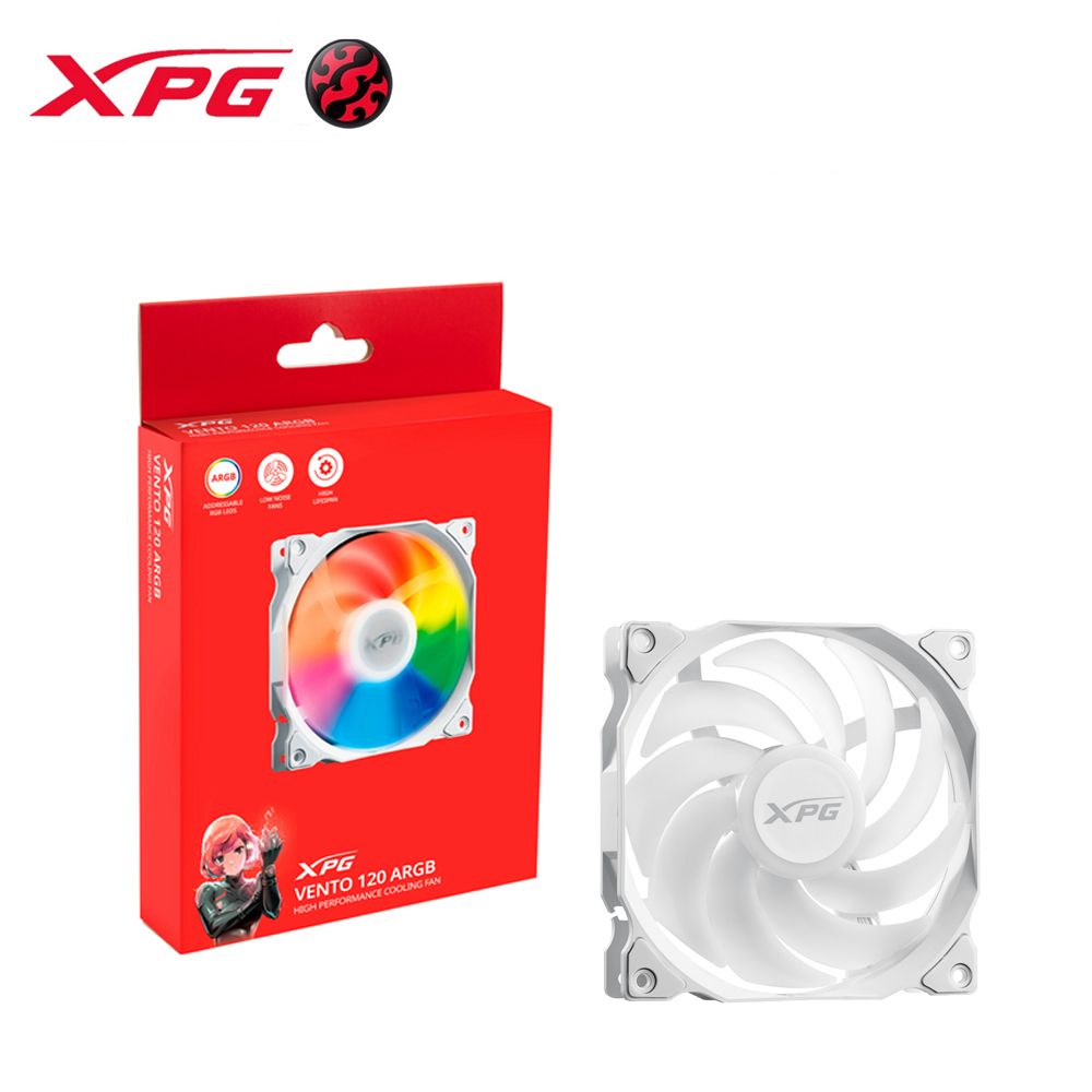 XPG VENTO 120 ARGB White 白色 風扇 - PChome 24h購物