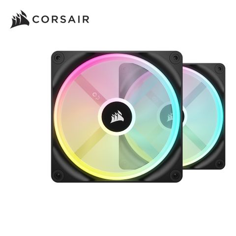 海盜船 CORSAIR iCUE LINK QX140 RGB風扇*2+控制器