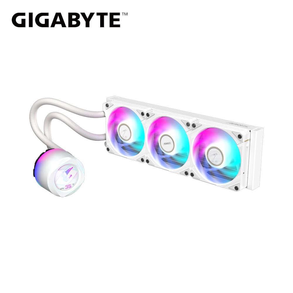 GIGABYTE 技嘉  鷹神水冷360 X II白 水冷風扇